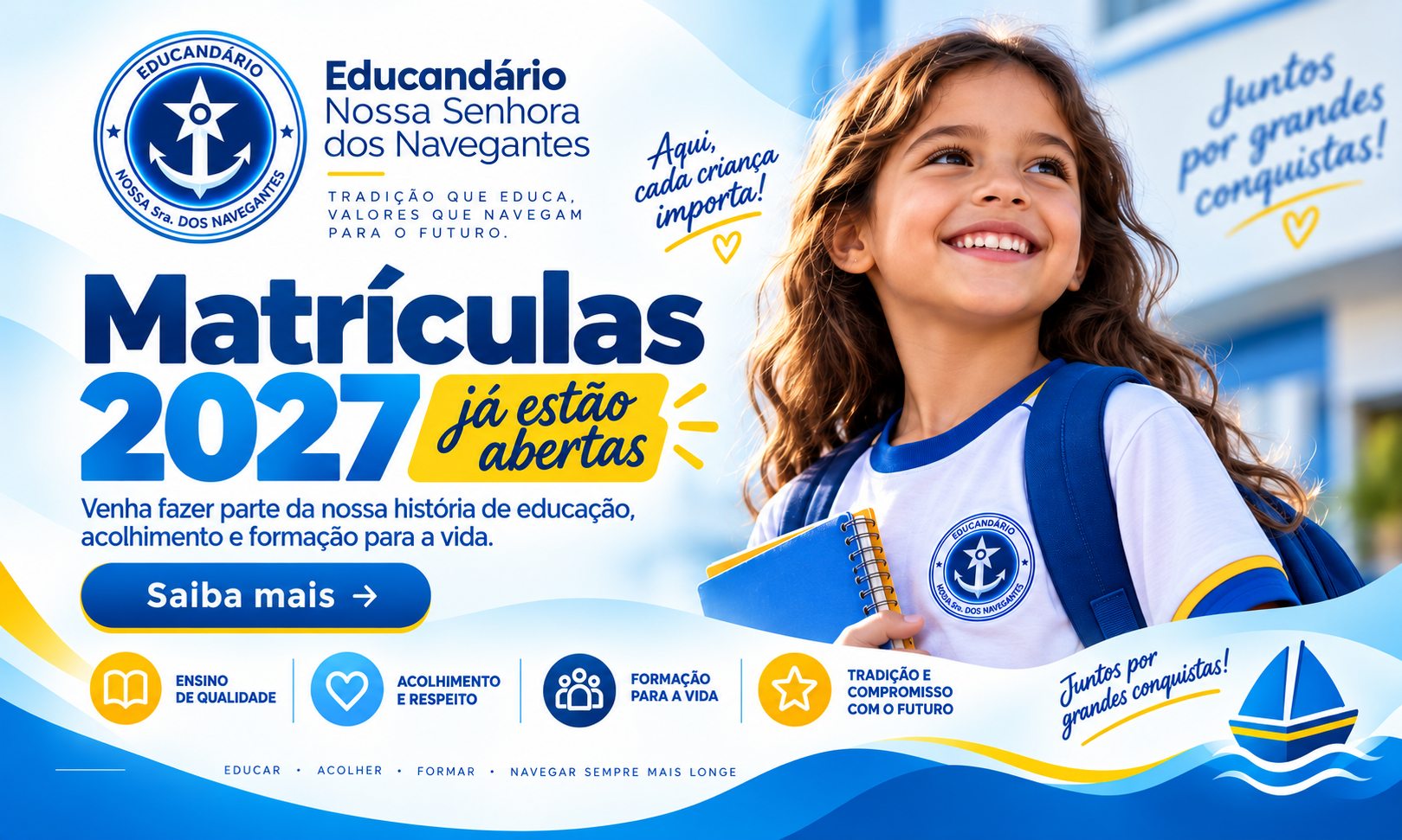 Matrículas 2027 - Educandário Nossa Senhora dos Navegantes